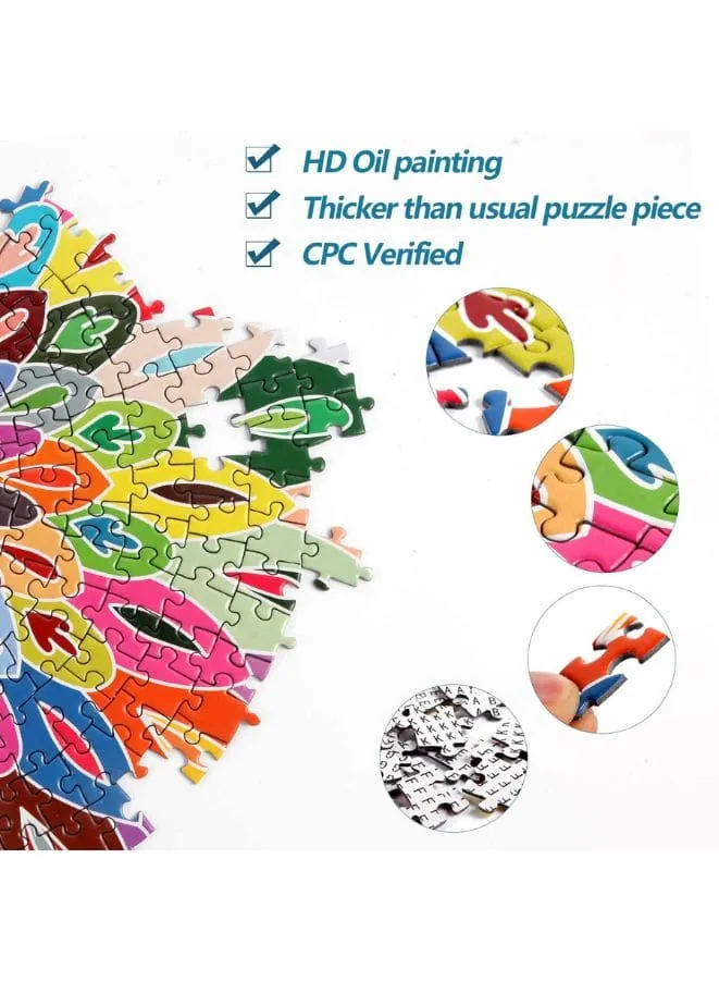 1000 Piece Colorful Jigsaw Puzzle with Unique Artwork for Kids And Adults