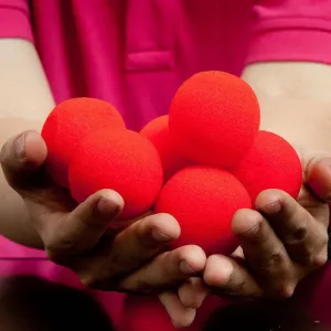 2017 Hot 10PCS 4.5cm Finger Magic Tricks Props Sponge Balls Close-UP Street Classical Illusion Stage Comedy Tricks Magic Balls