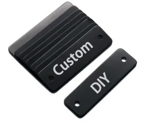 30 Pcs Custom Connector Charms, ,Personalized  Black Silver Gold Rectangle Connector Charm, Laser Engraved, DIY Centerpiece Bar Jewelry