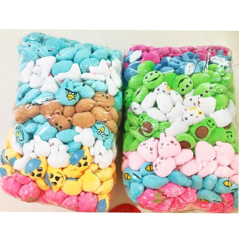 30PC Mini 6 * 4CM Small Soft Stuffed Animal Plush Toy Doll vending machine Toy Rabbit Bear frog Small Toys Baby kids Gifts