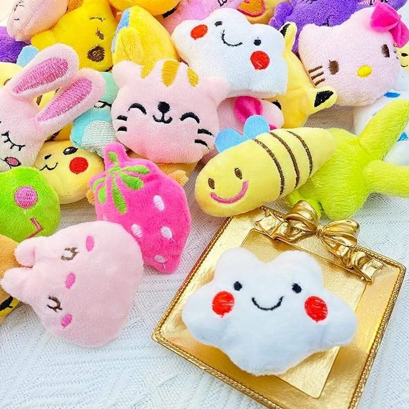 30PC Mini 6 * 4CM Small Soft Stuffed Animal Plush Toy Doll vending machine Toy Rabbit Bear frog Small Toys Baby kids Gifts