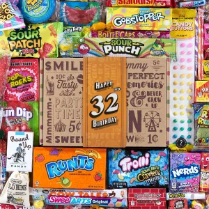 32nd Birthday Retro Candy Gift