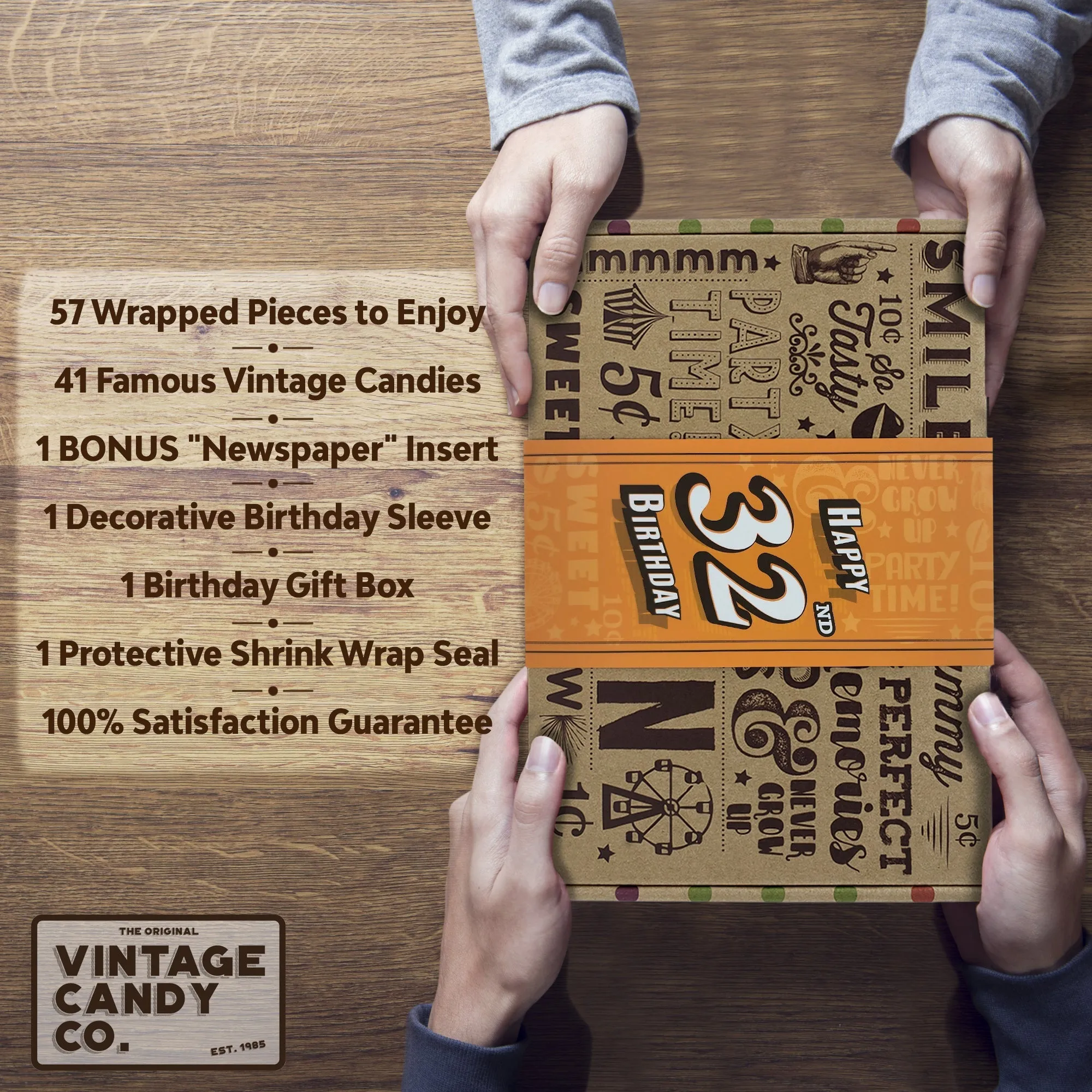 32nd Birthday Retro Candy Gift