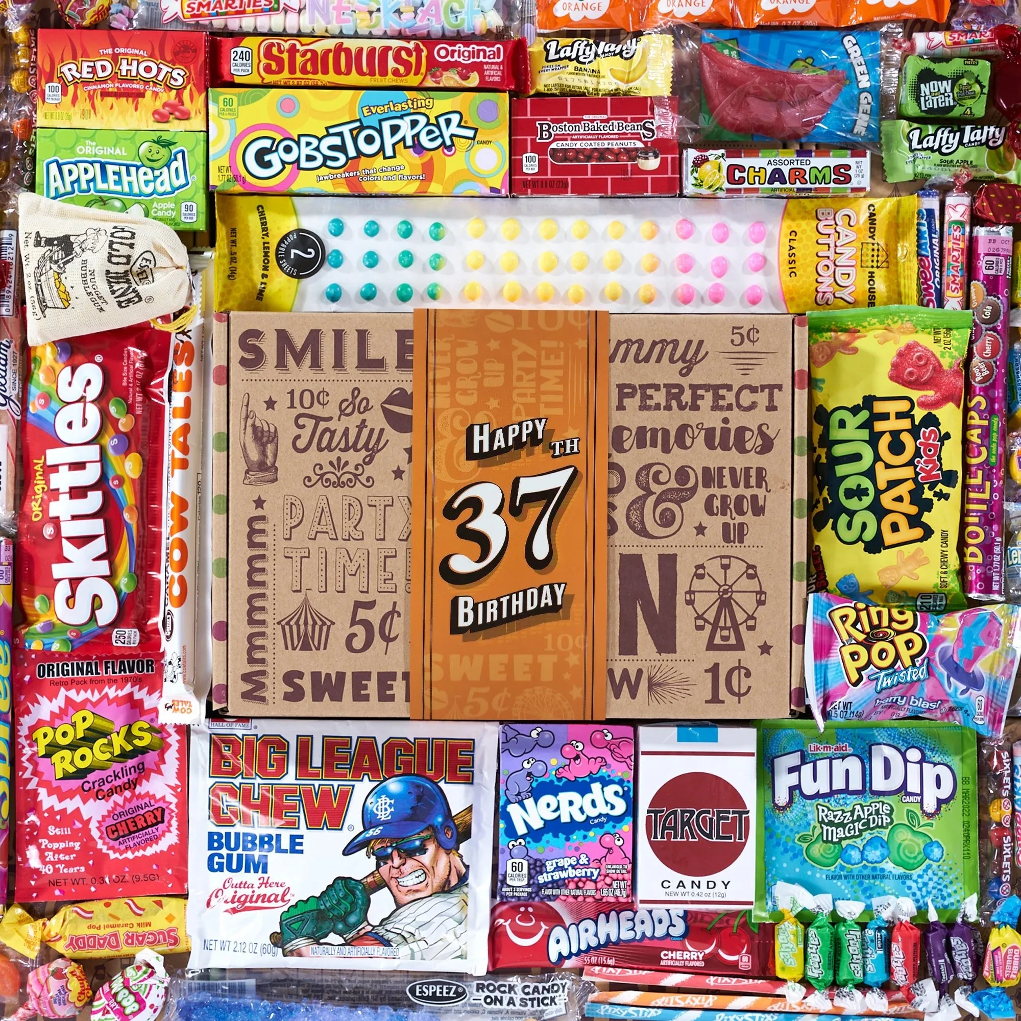 37th Birthday Retro Candy Gift