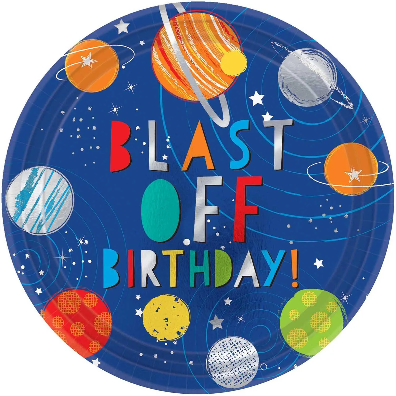 3rd Birthday Blast Off Party Kit For 16 People