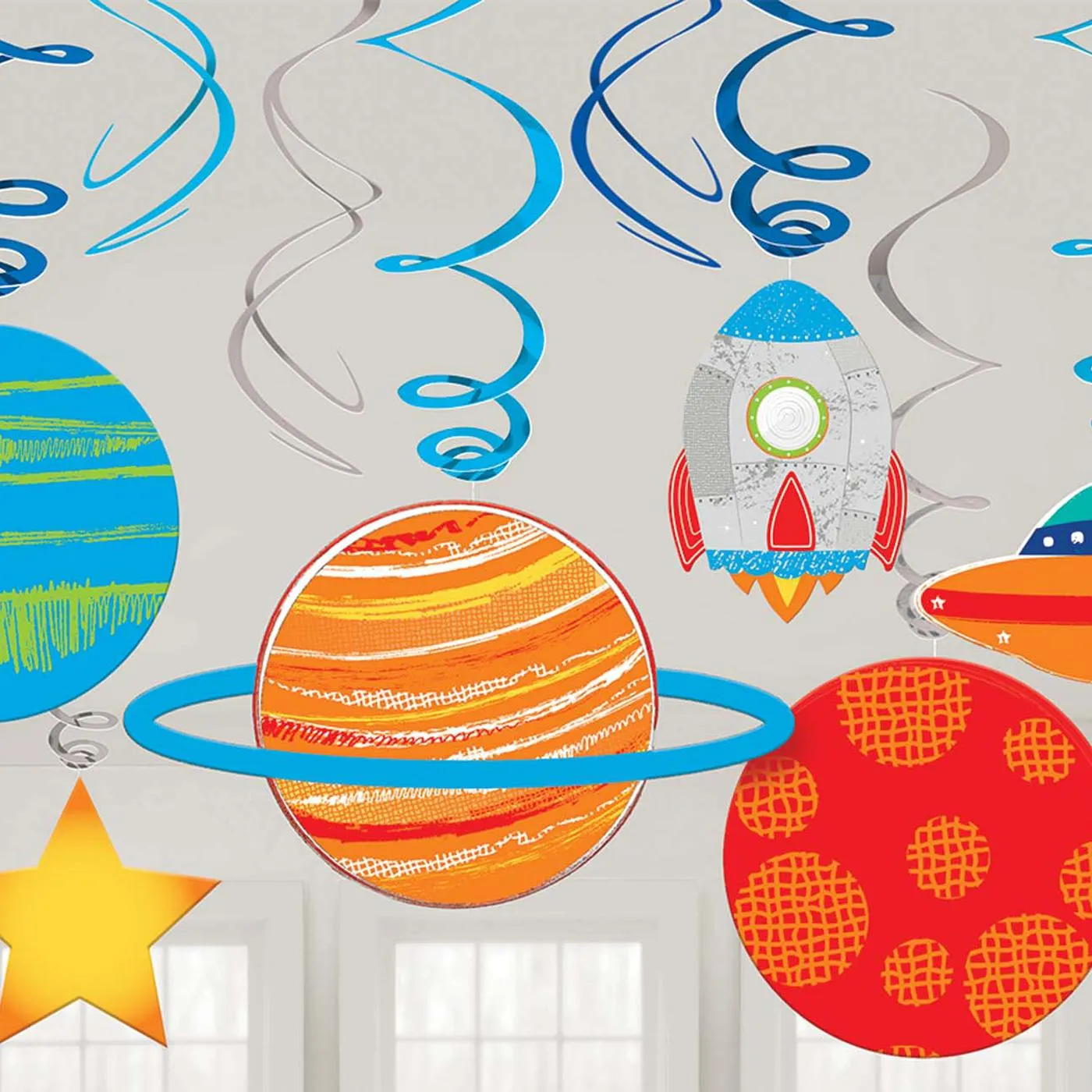 3rd Birthday Blast Off Party Kit For 16 People