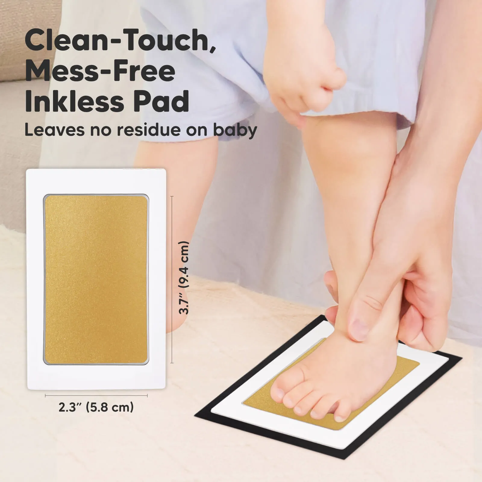 4-Pack Inkless Ink Pads (Gold/Silver)