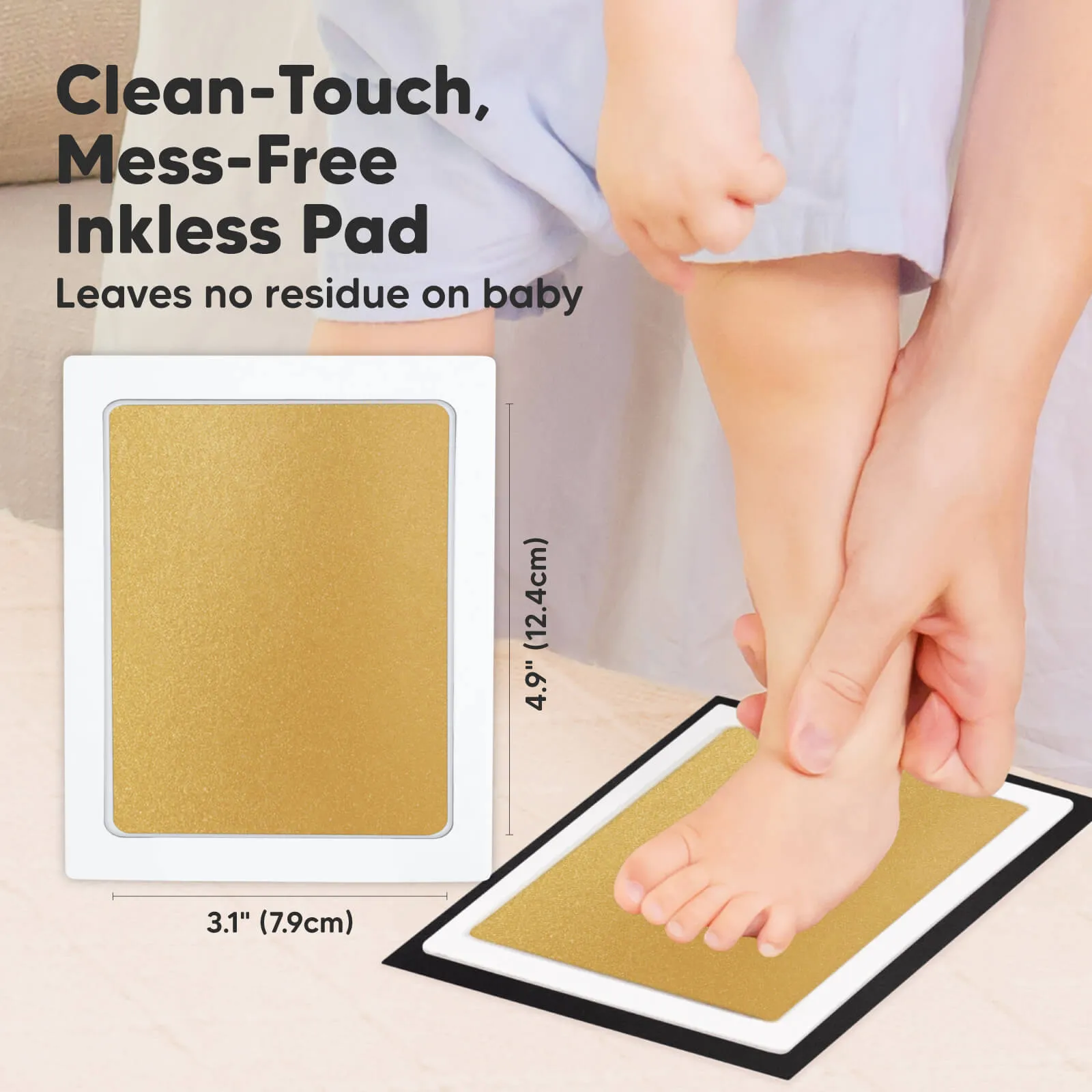 4-Pack Inkless Ink Pads (Gold/Silver)