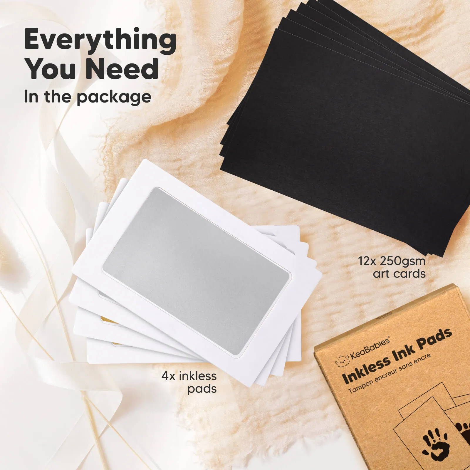 4-Pack Inkless Ink Pads (Gold/Silver)