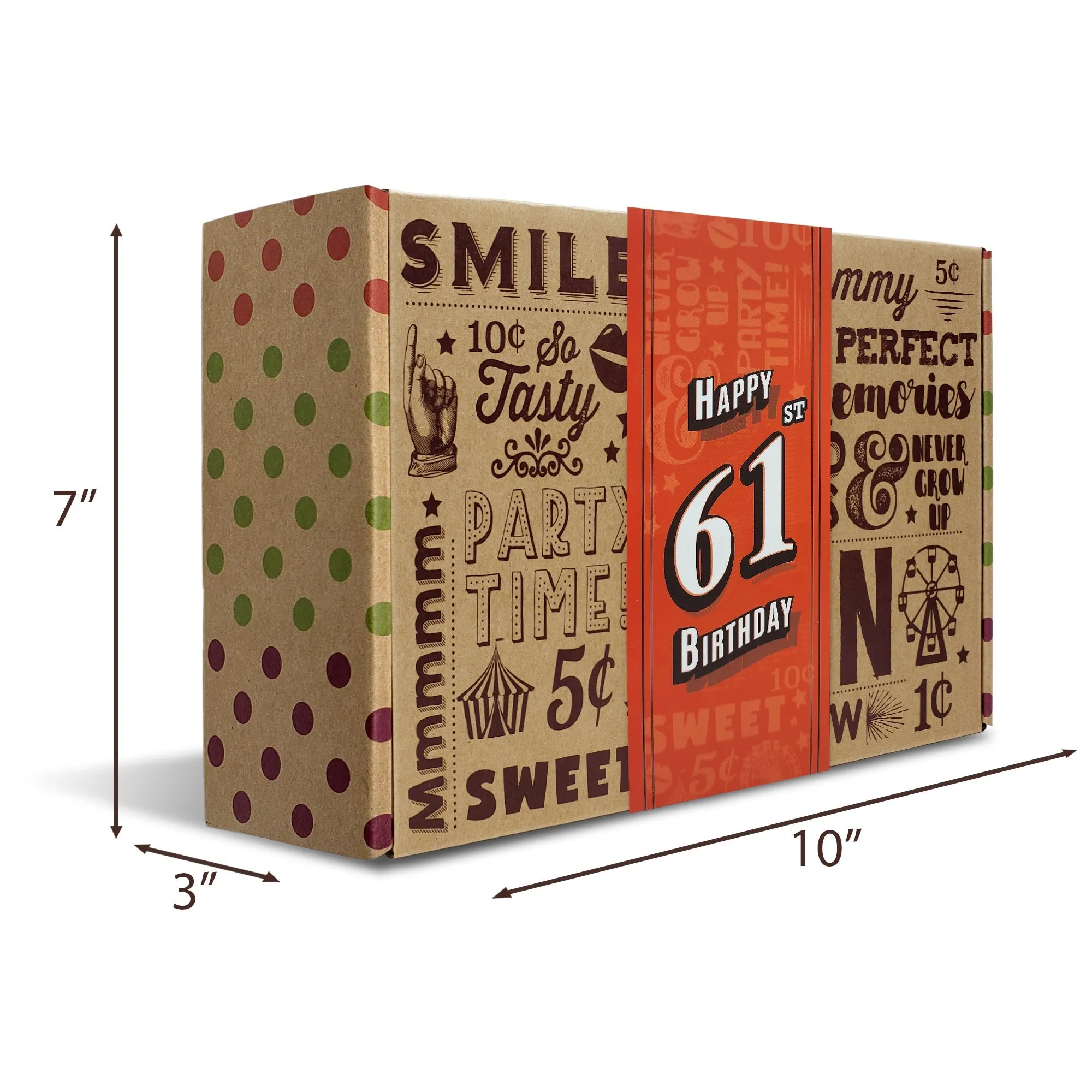 61st Birthday Retro Candy Gift
