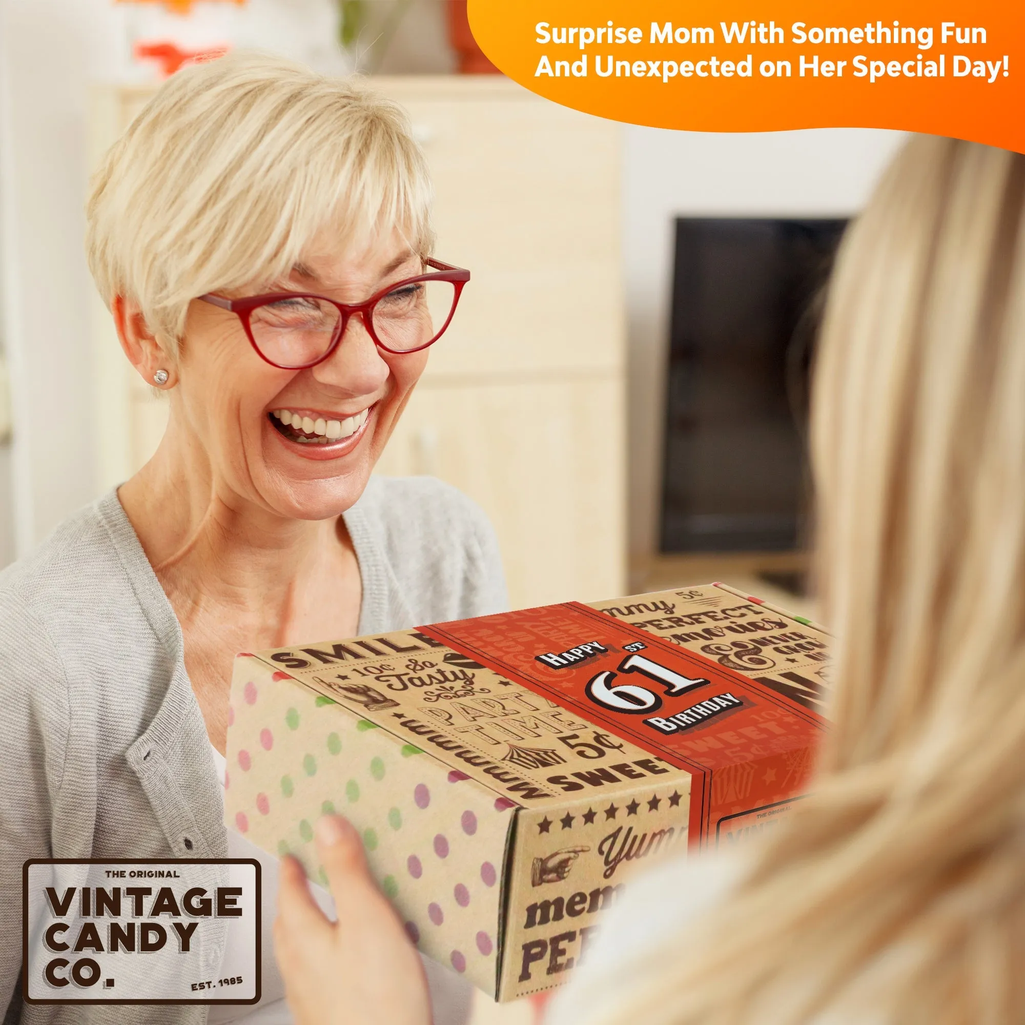 61st Birthday Retro Candy Gift