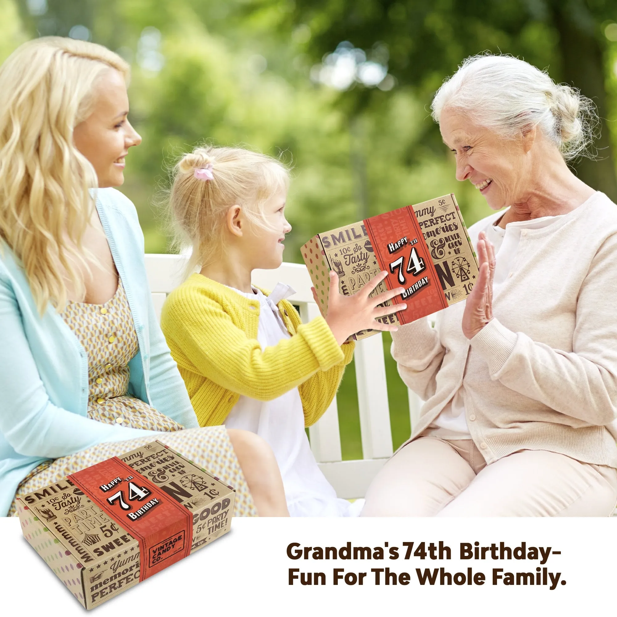 74th Birthday Retro Candy Gift