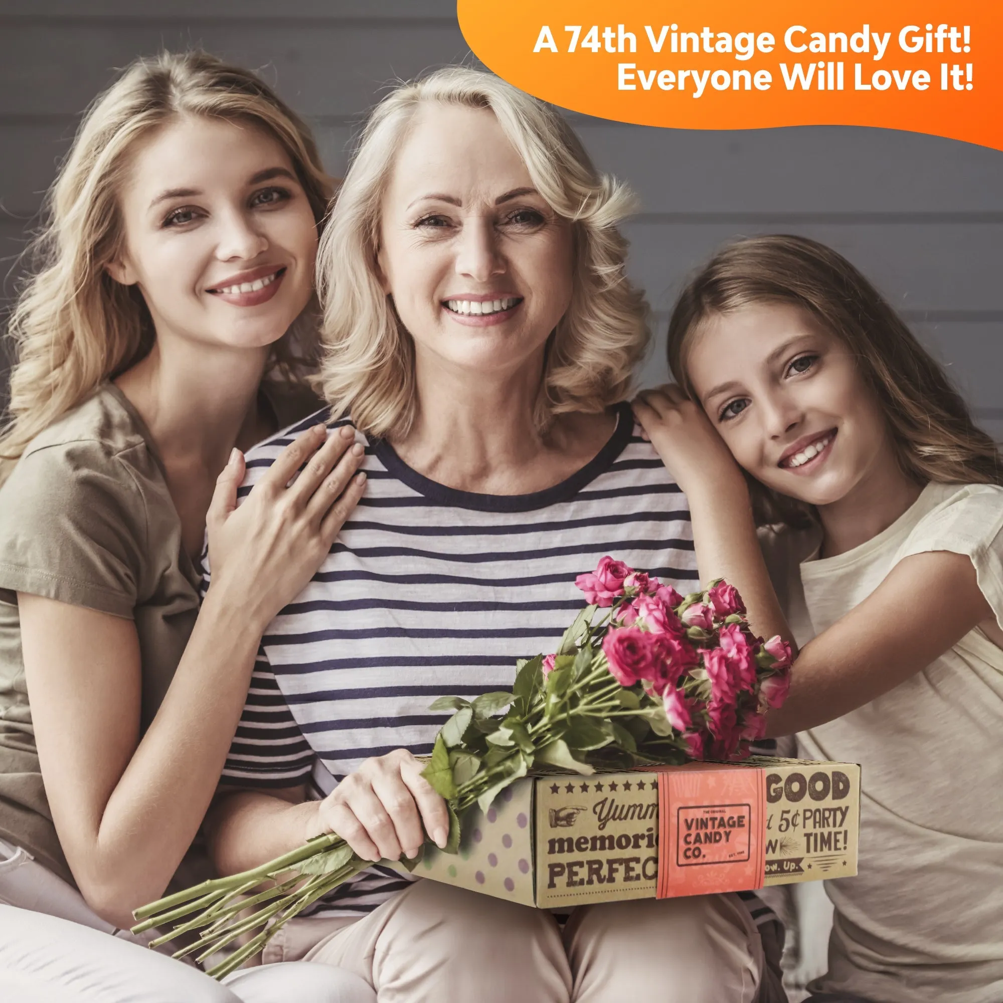 74th Birthday Retro Candy Gift