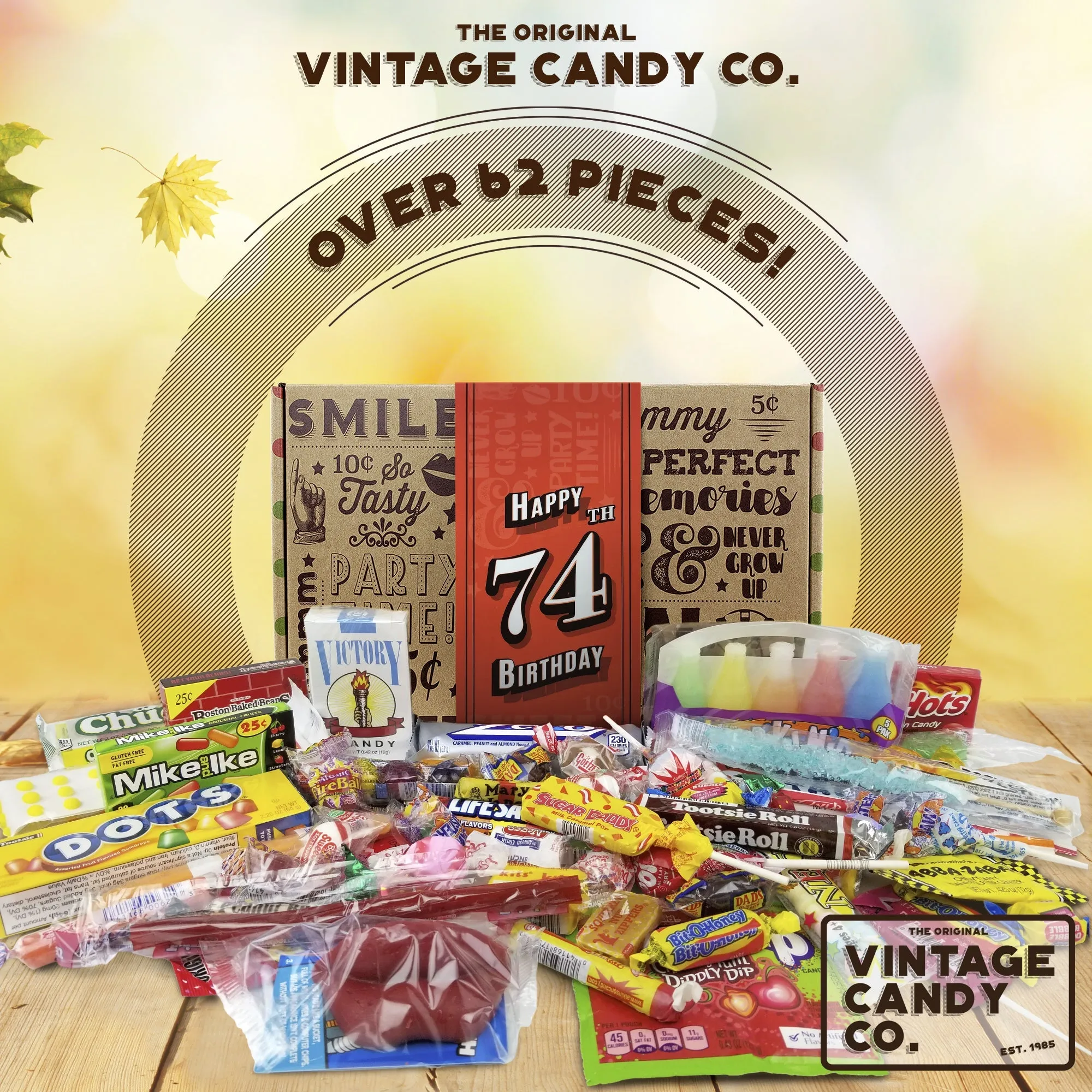 74th Birthday Retro Candy Gift