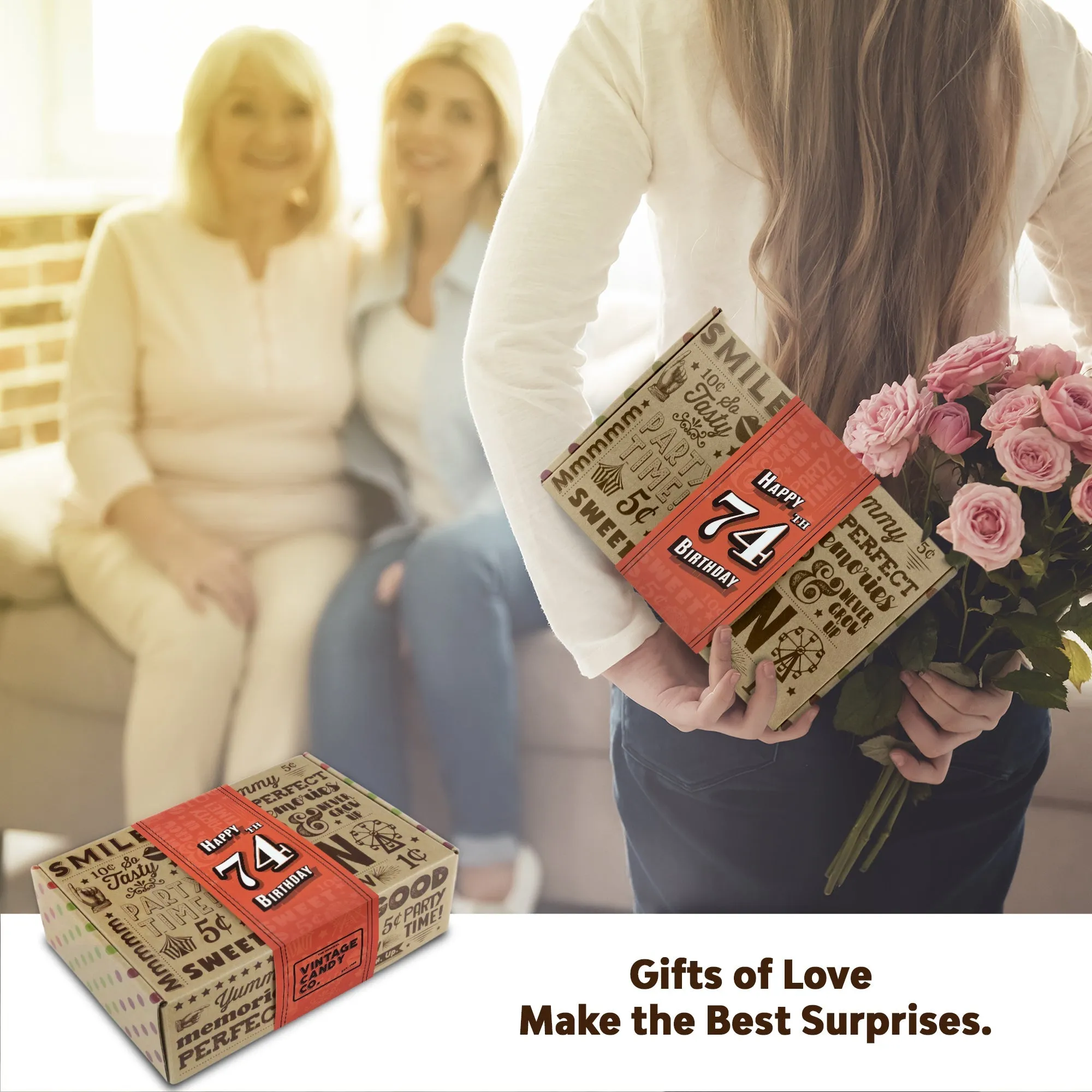 74th Birthday Retro Candy Gift