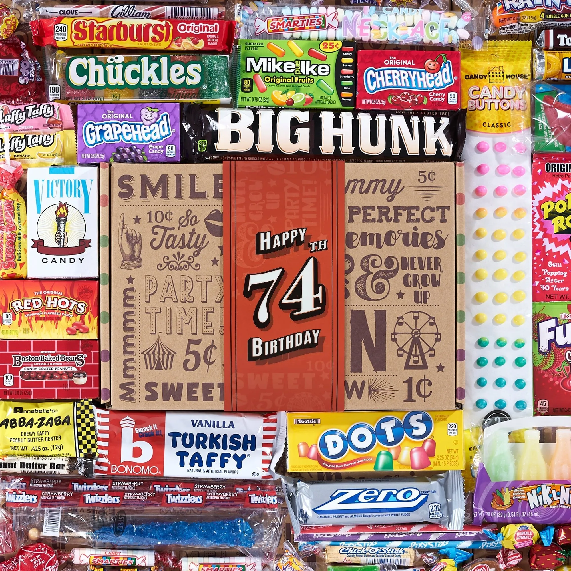 74th Birthday Retro Candy Gift