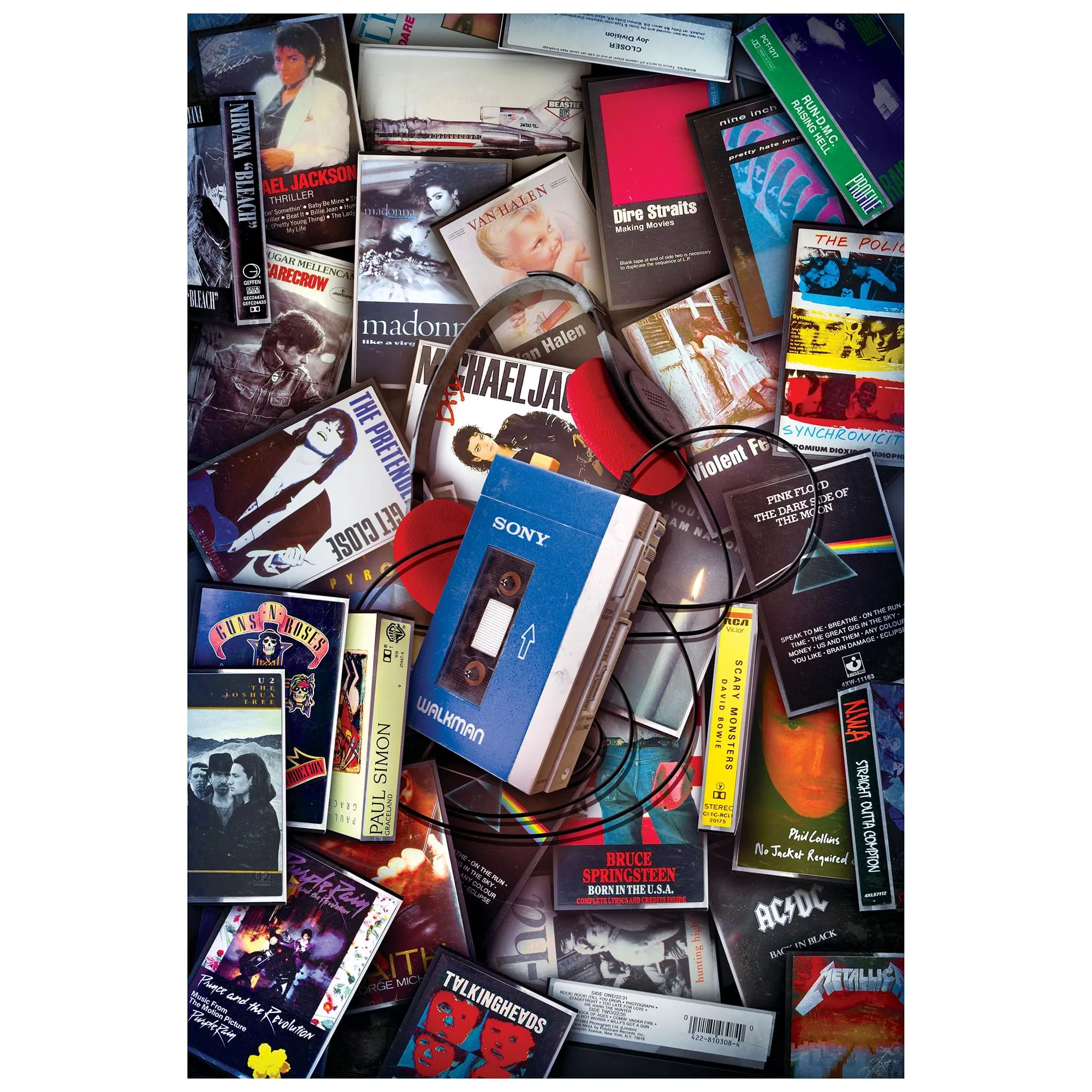 80s Cassette Music Hits 1000-Piece Jigsaw Puzzle