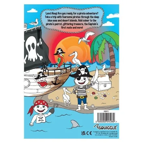 A4 My Pirate Adventure Colouring Book - Exciting Treasure Hunts High Quality Young Adventurers