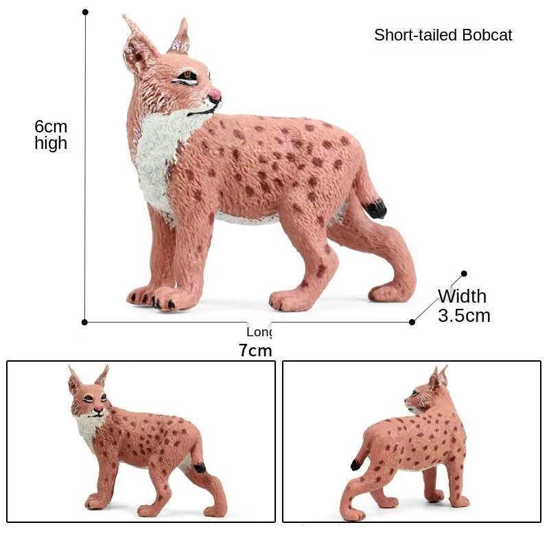 African Wild Simulation Animals Tiger Lion Snow Leopard Action Figure PVC Miniature Model Education Cognitive Collection Toys