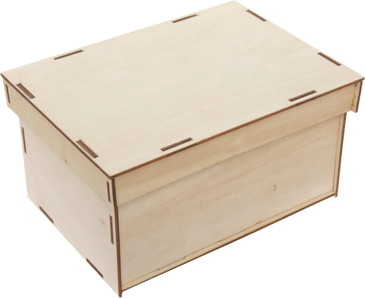 American Elm Pack of 2 Large Wooden Box Kits in Make and Decorate Wooden Pieces Wooden Box