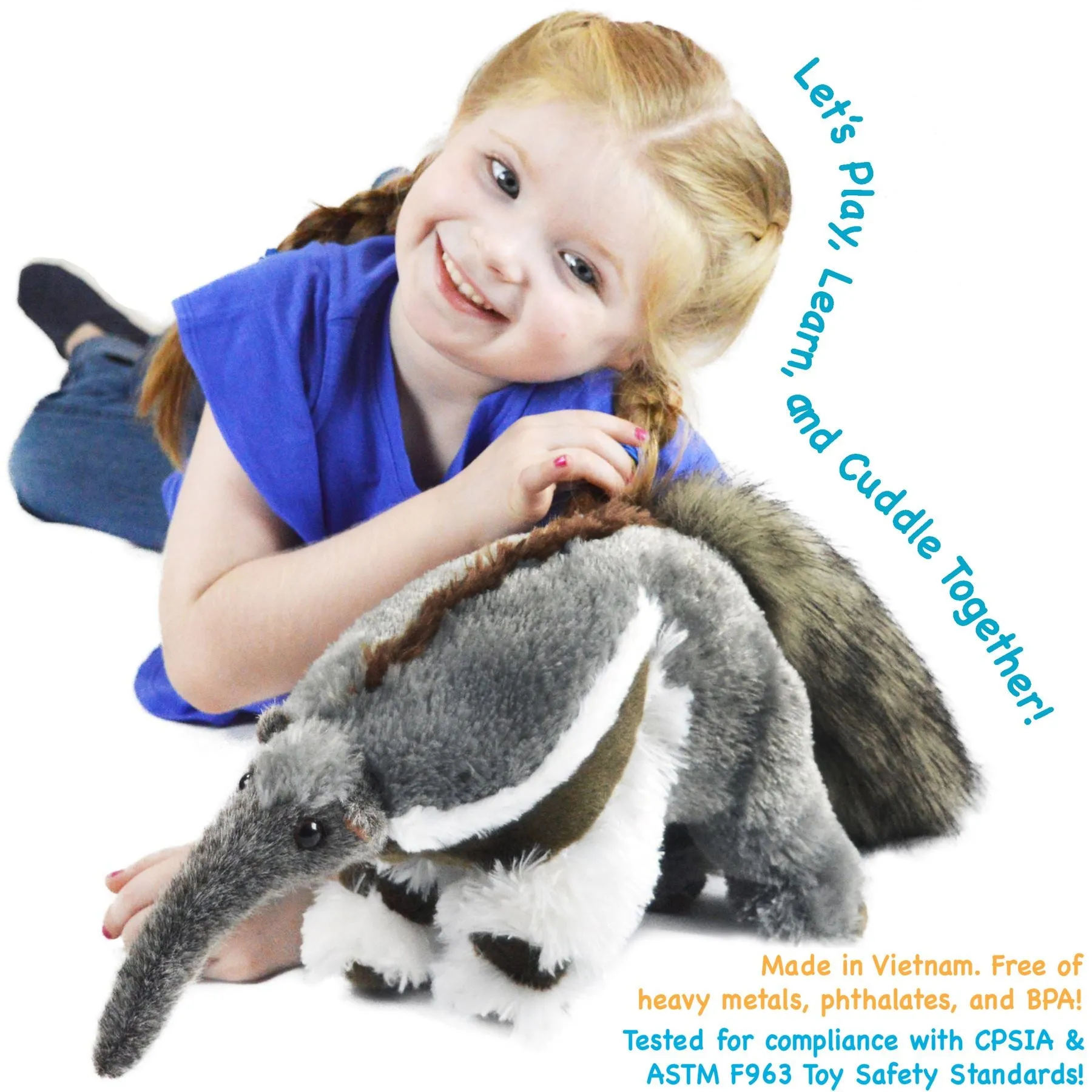 Arsenio The Anteater | 18 Inch Stuffed Animal Plush | By TigerHart Toys