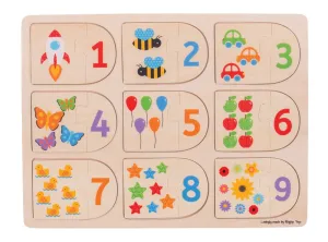 Big Jigs Picture & Number Matching Puzzle