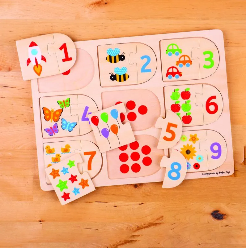 Big Jigs Picture & Number Matching Puzzle