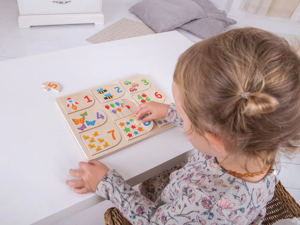 Big Jigs Picture & Number Matching Puzzle