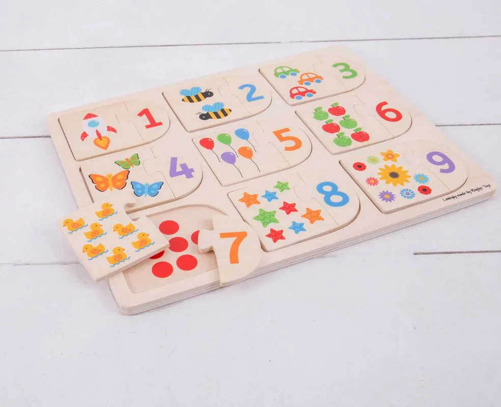 Big Jigs Picture & Number Matching Puzzle