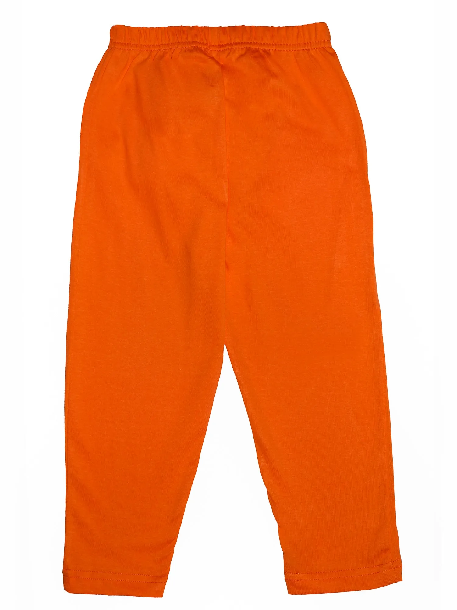 Boys Cotton T-Shirt with Print & Solid Pyjama Sets