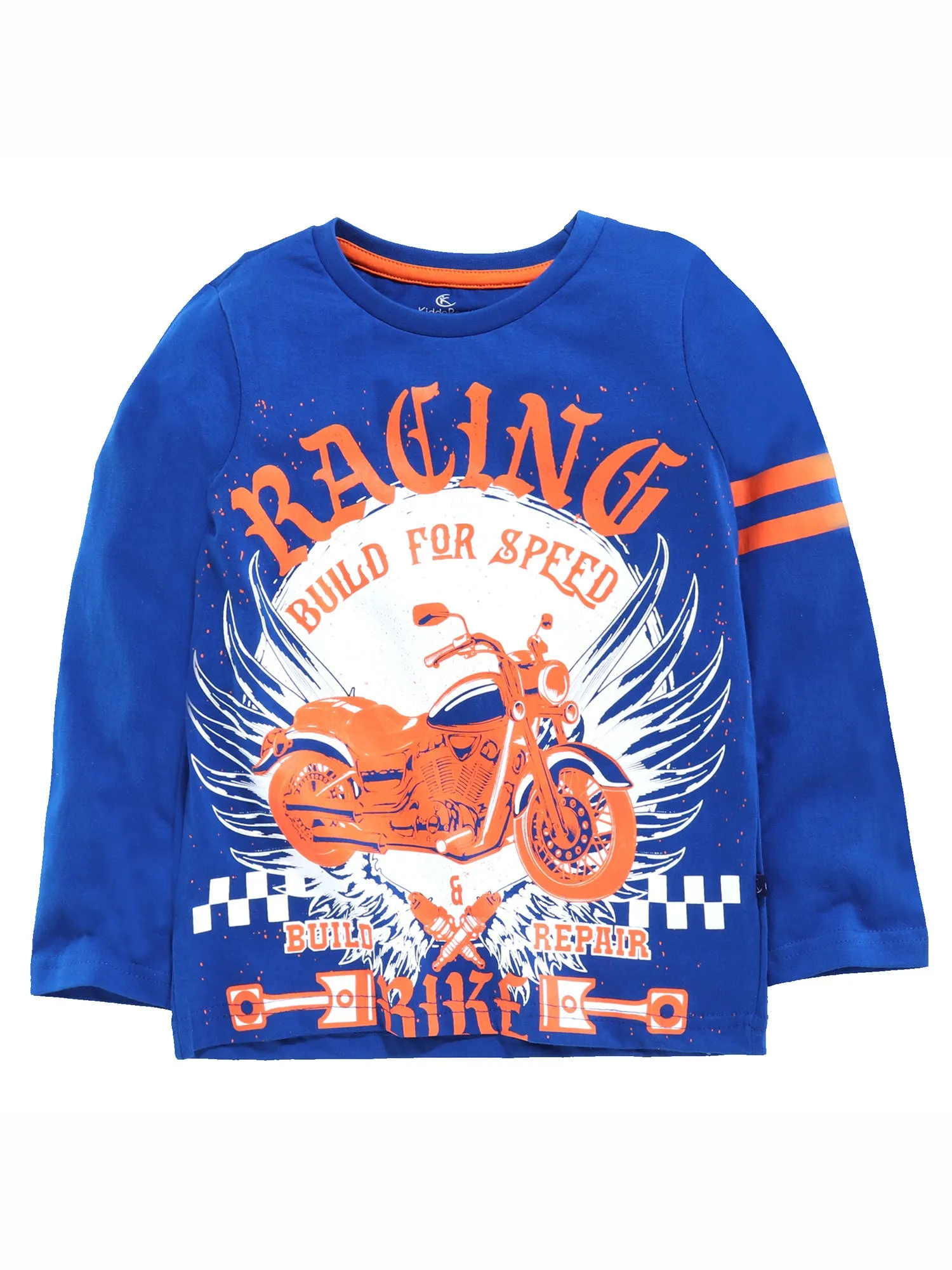 Boys Cotton T-Shirt with Print & Solid Pyjama Sets
