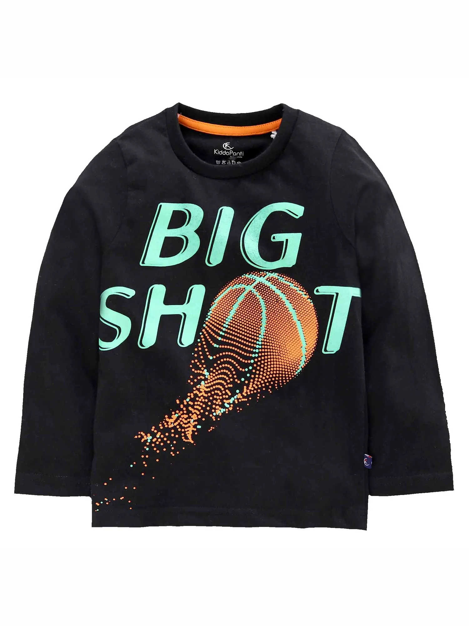 Boys Cotton T-Shirt with Print & Solid Pyjama Sets