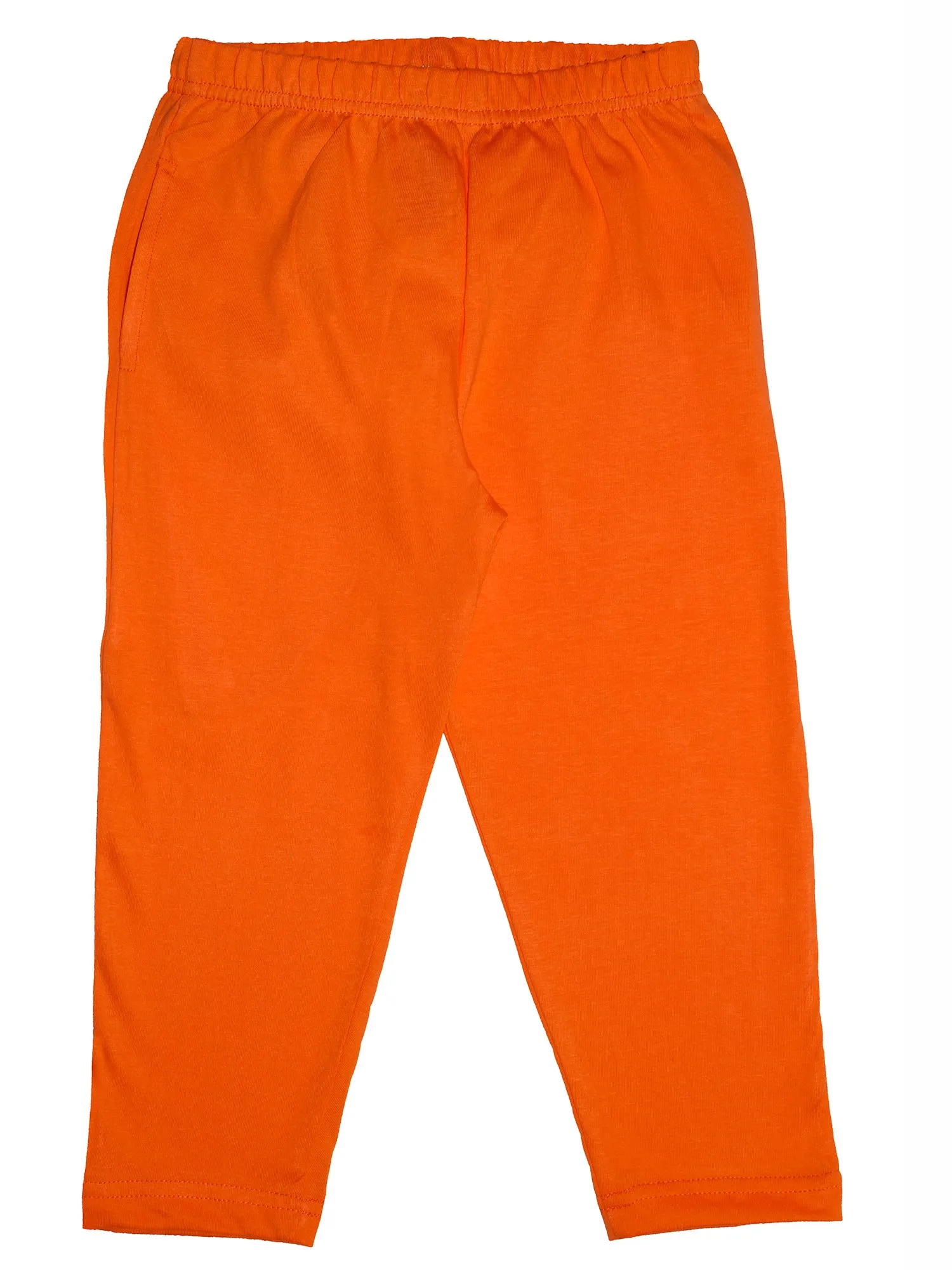 Boys Cotton T-Shirt with Print & Solid Pyjama Sets