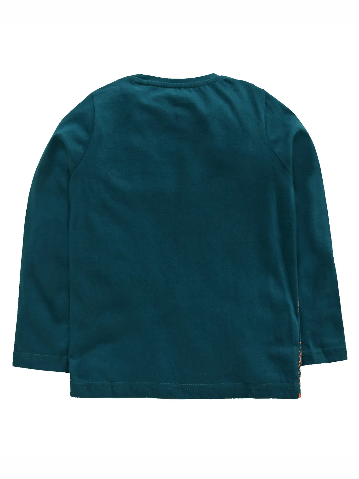Boys Cotton T-Shirt with Print & Solid Pyjama Sets
