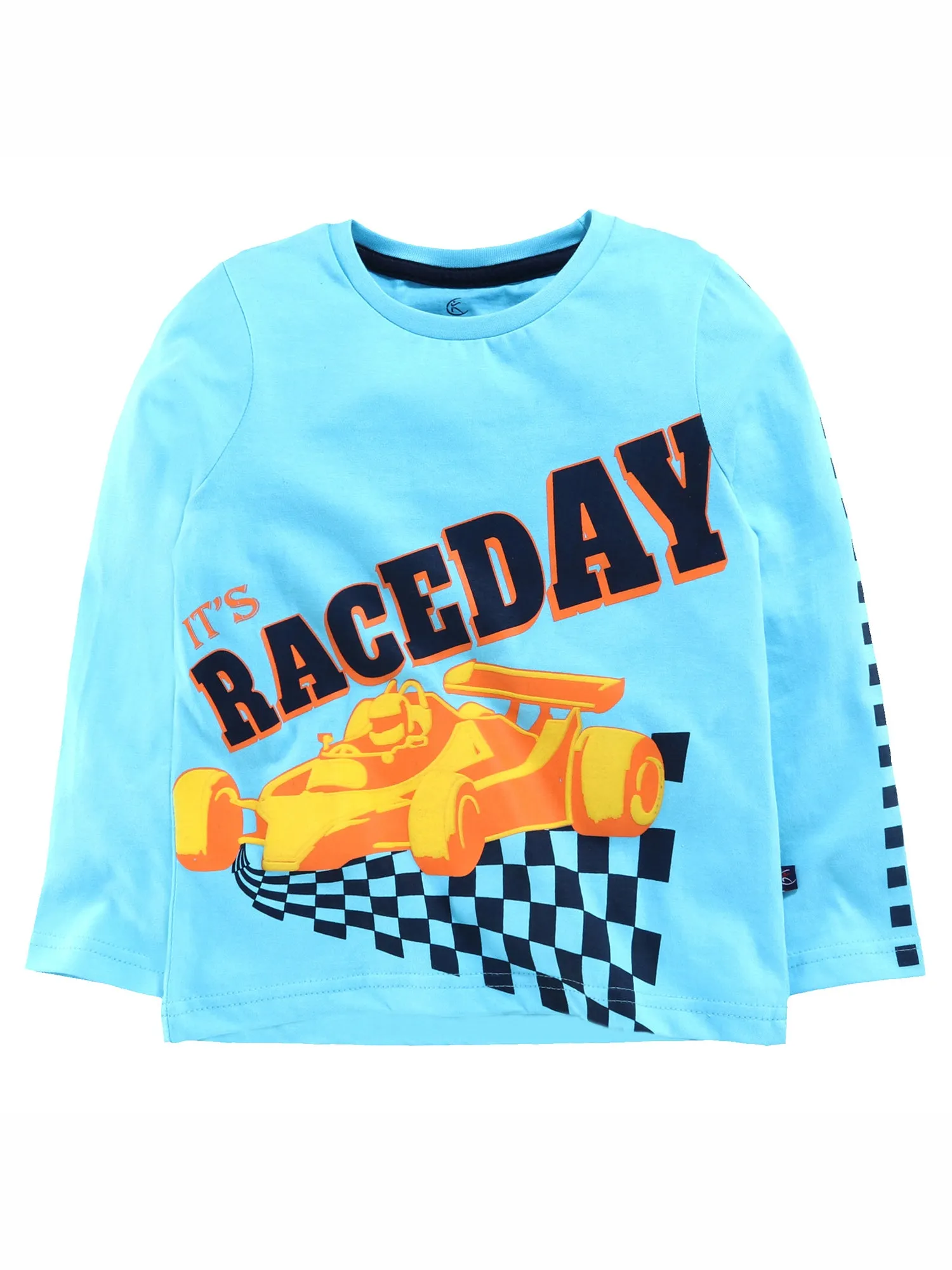 Boys Cotton T-Shirt with Print & Solid Pyjama Sets