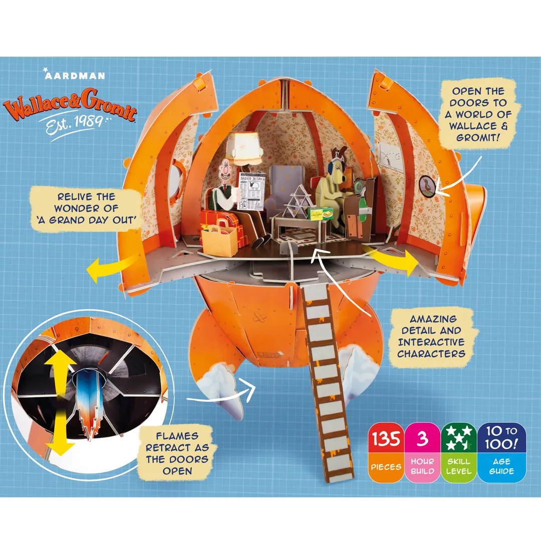 Build Your Own Wallace & Gromit Rocket Kit