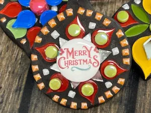 Christmas Bauble Mosaic Kit - Design No. 3