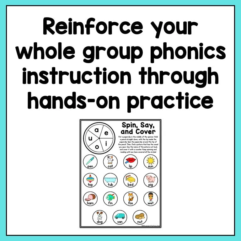 CVC Word Games: Kindergarten No-Prep Phonics