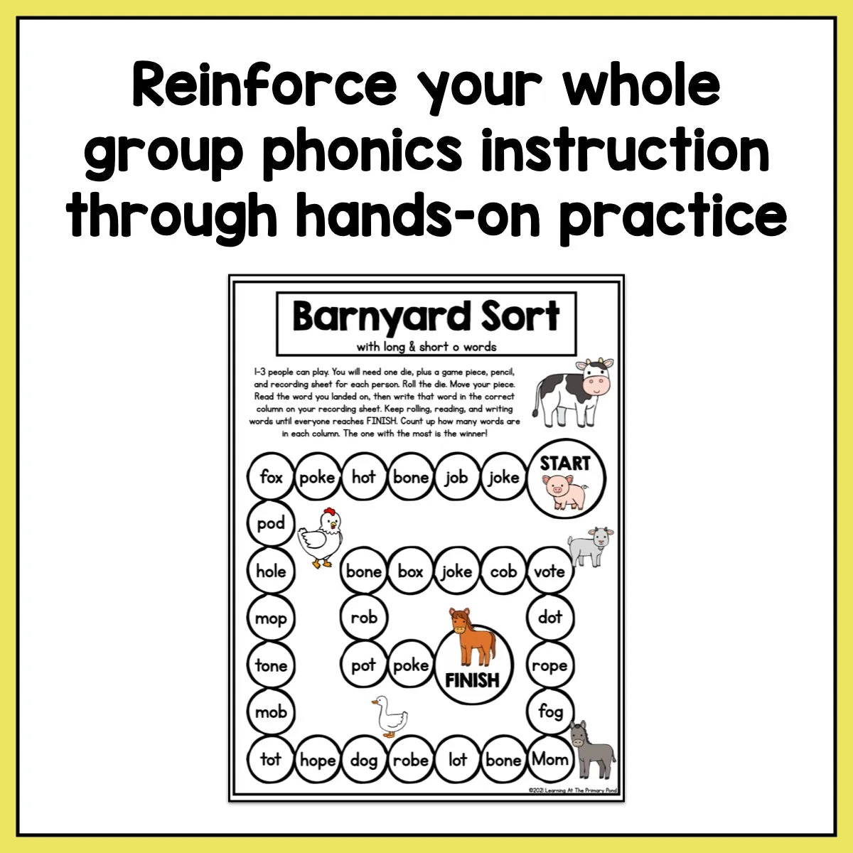 CVCe Games (Silent E Word Games): First Grade No-Prep Phonics
