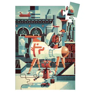 Djeco Silhouette Puzzle - Bob The Robot 36 Pieces