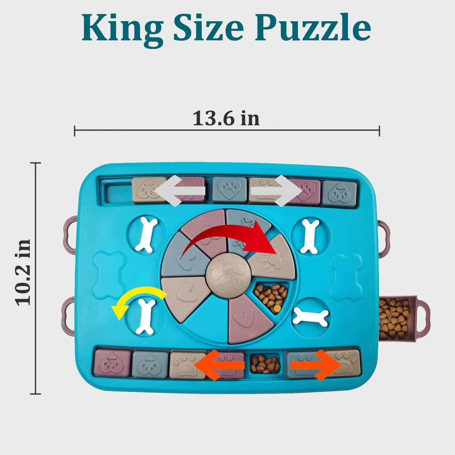 Dog Puzzle Toys for Smart Dogs Mental Enrichment and Brain Stimulating, Advanced Interactive Puppy Food Puzzle Feeder to Keep Boredom and Active Dog Busy, Puppies Treat Dispenser Dog Gift