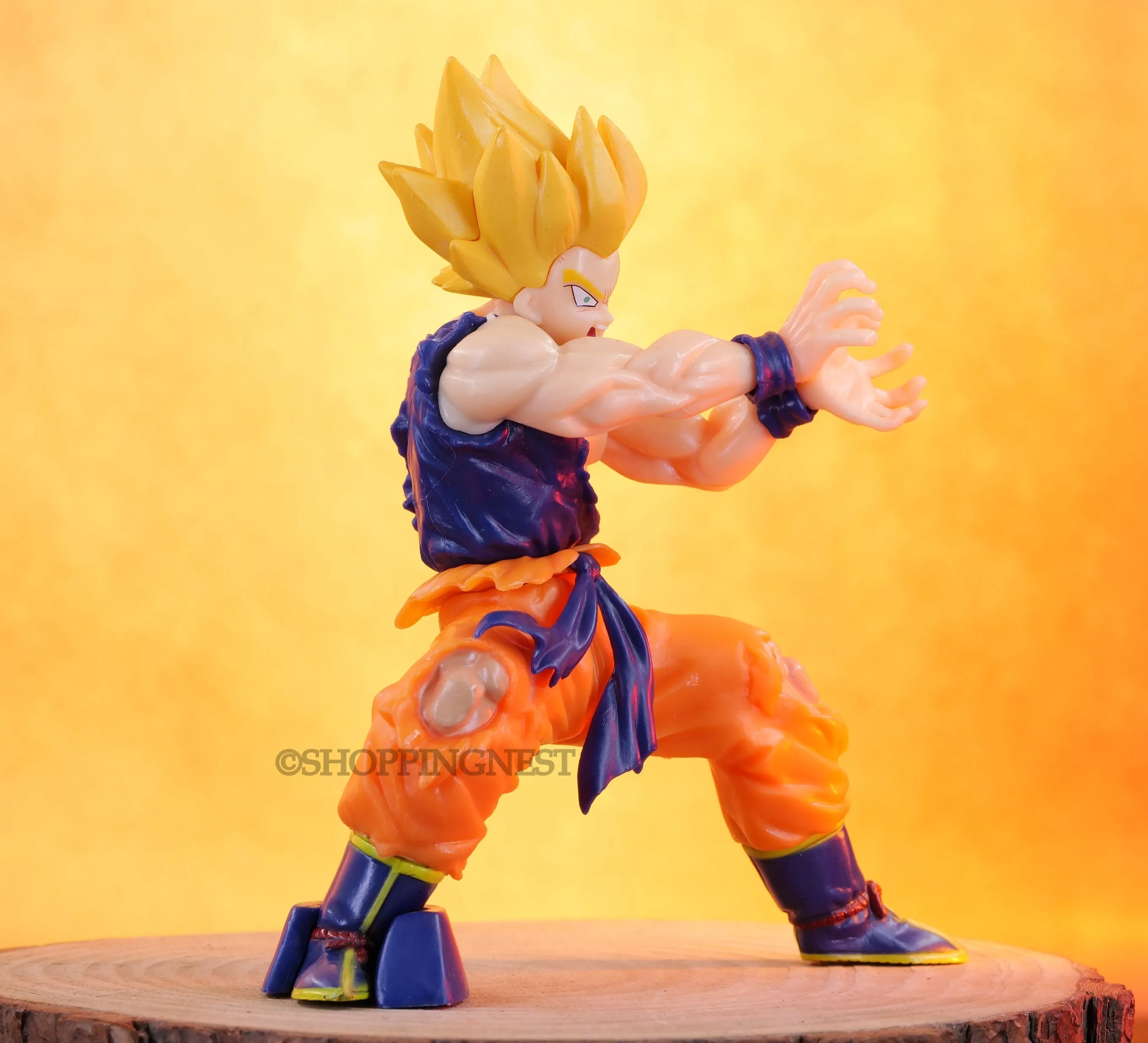 Dragon Ball Z | Son Goku Blast Attacking Mode |Model B Anime Action Figure | 15 Cms |
