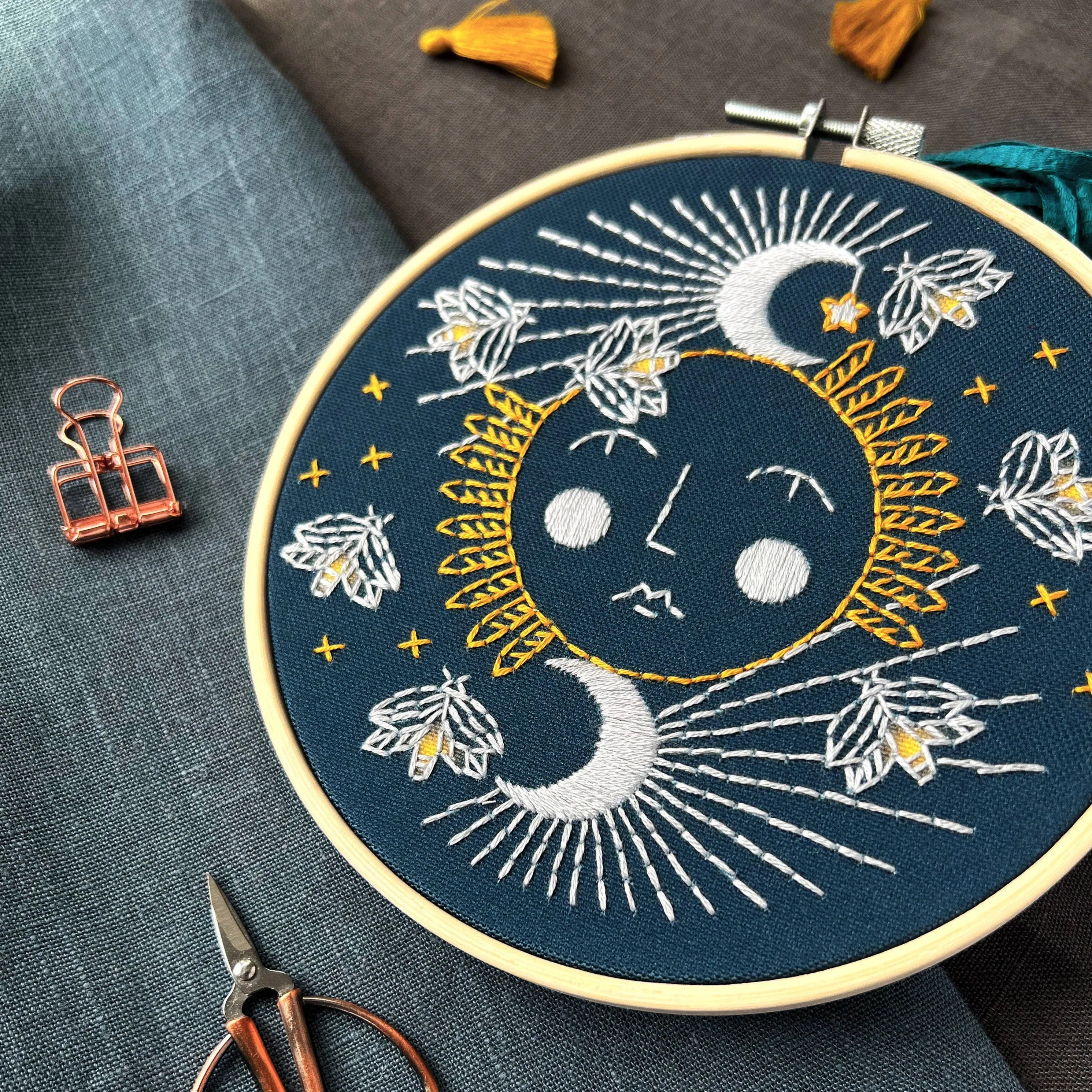 Embroidery Kit by Rikrack - Moonglow