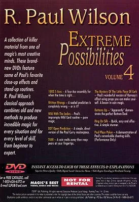 Extreme Possibilities - Volume 4 by R. Paul Wilson - DVD