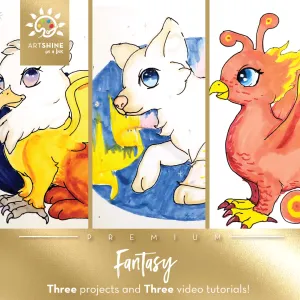 Fantasy Art Kit   Video Tutorials | Create Your Own Fantastical Creatures (Premium Box)