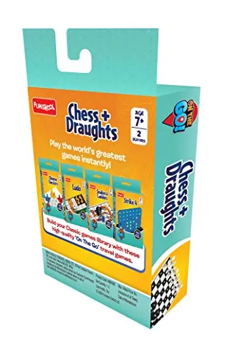 Funskool Games - Travel Chess & Draught, War & Strategy Game, Portable Classic Travel Games, Kids, Adults & Family,2 Players, 7 & Above,
