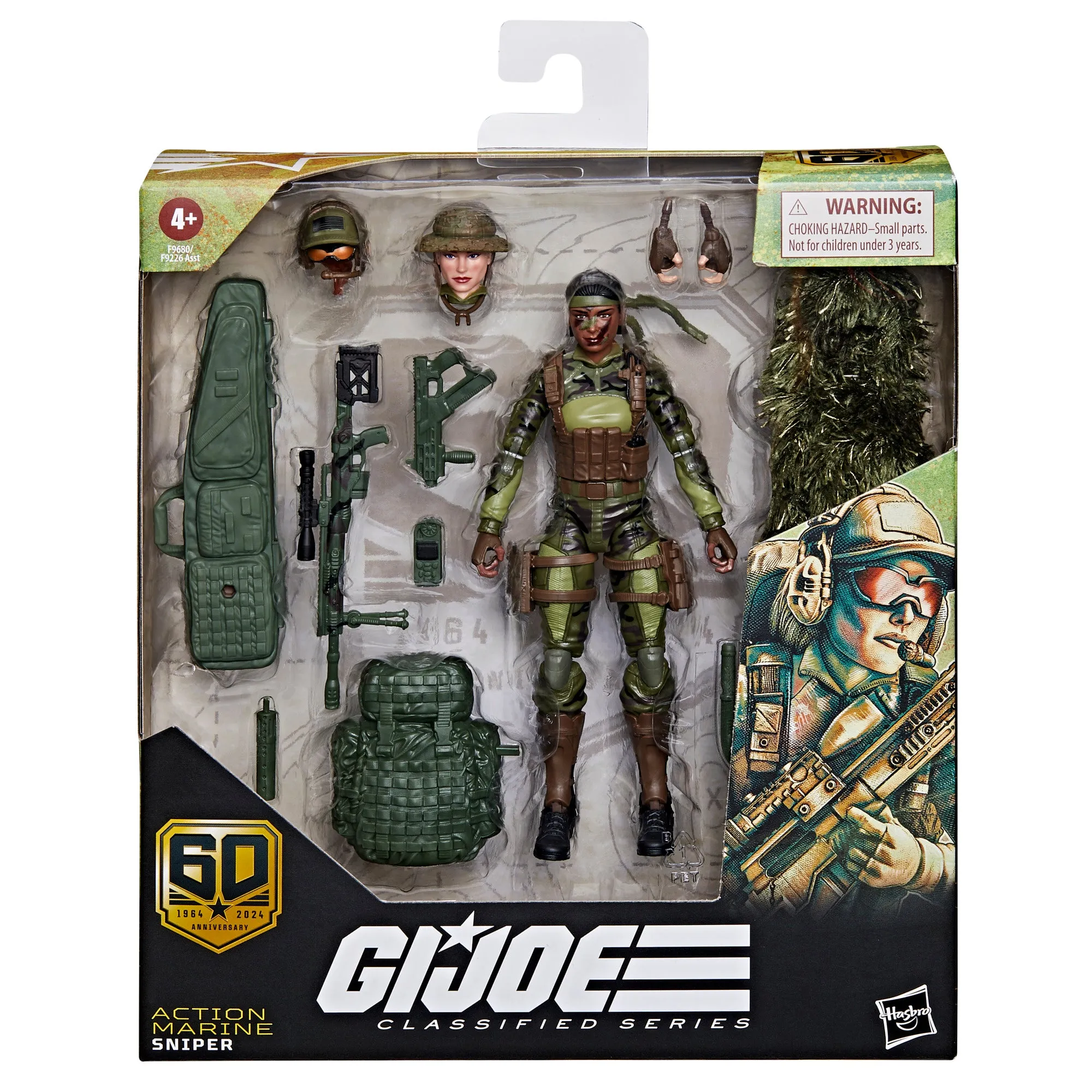 G.I. Joe Classified 60th Anniversary Action Marine Sniper ARMY BUILDER SET OF 4