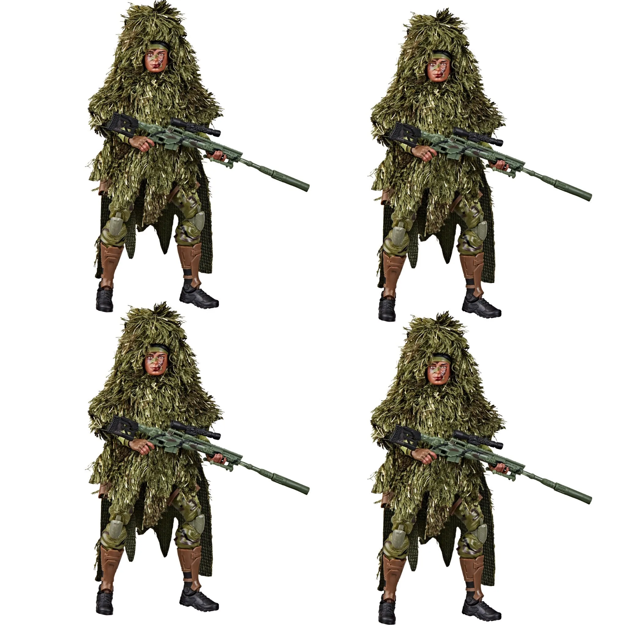 G.I. Joe Classified 60th Anniversary Action Marine Sniper ARMY BUILDER SET OF 4