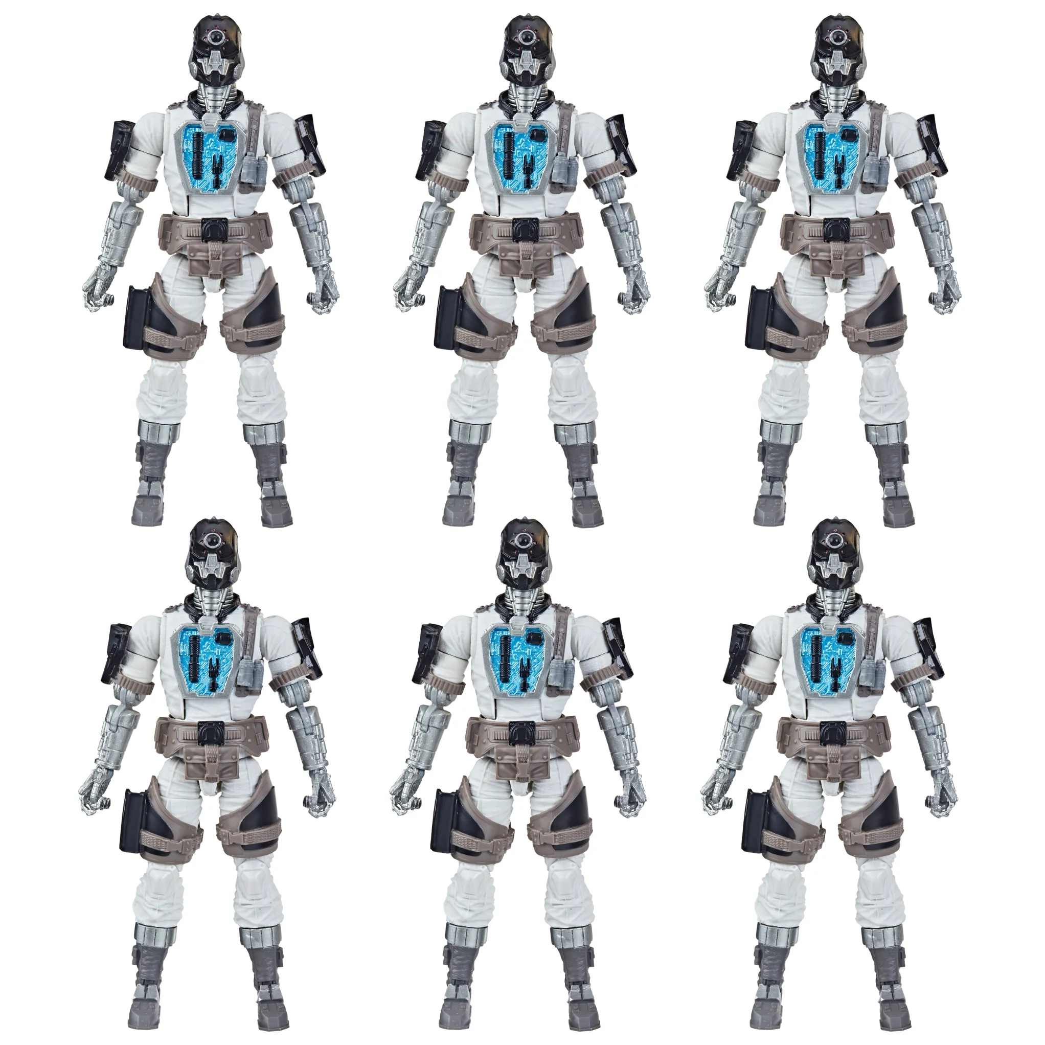 G.I. Joe Classified Arctic B.A.T. ARMY BUILDER SET OF 6