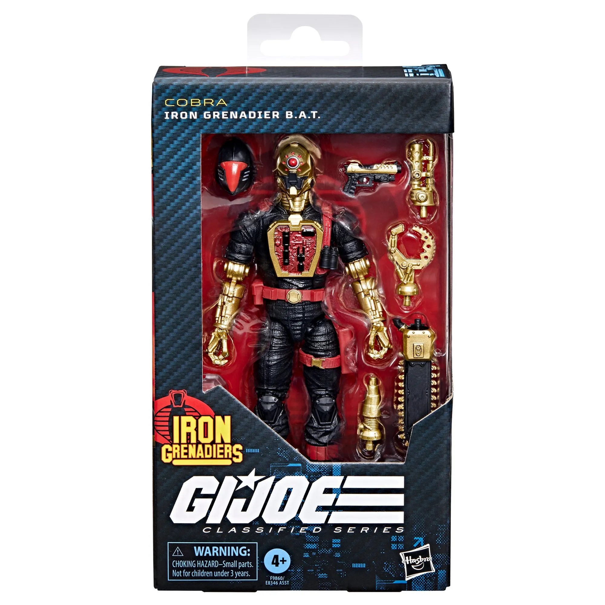 G.I. Joe Classified Iron Grenadier B.A.T. ARMY BUILDER SET OF 6!